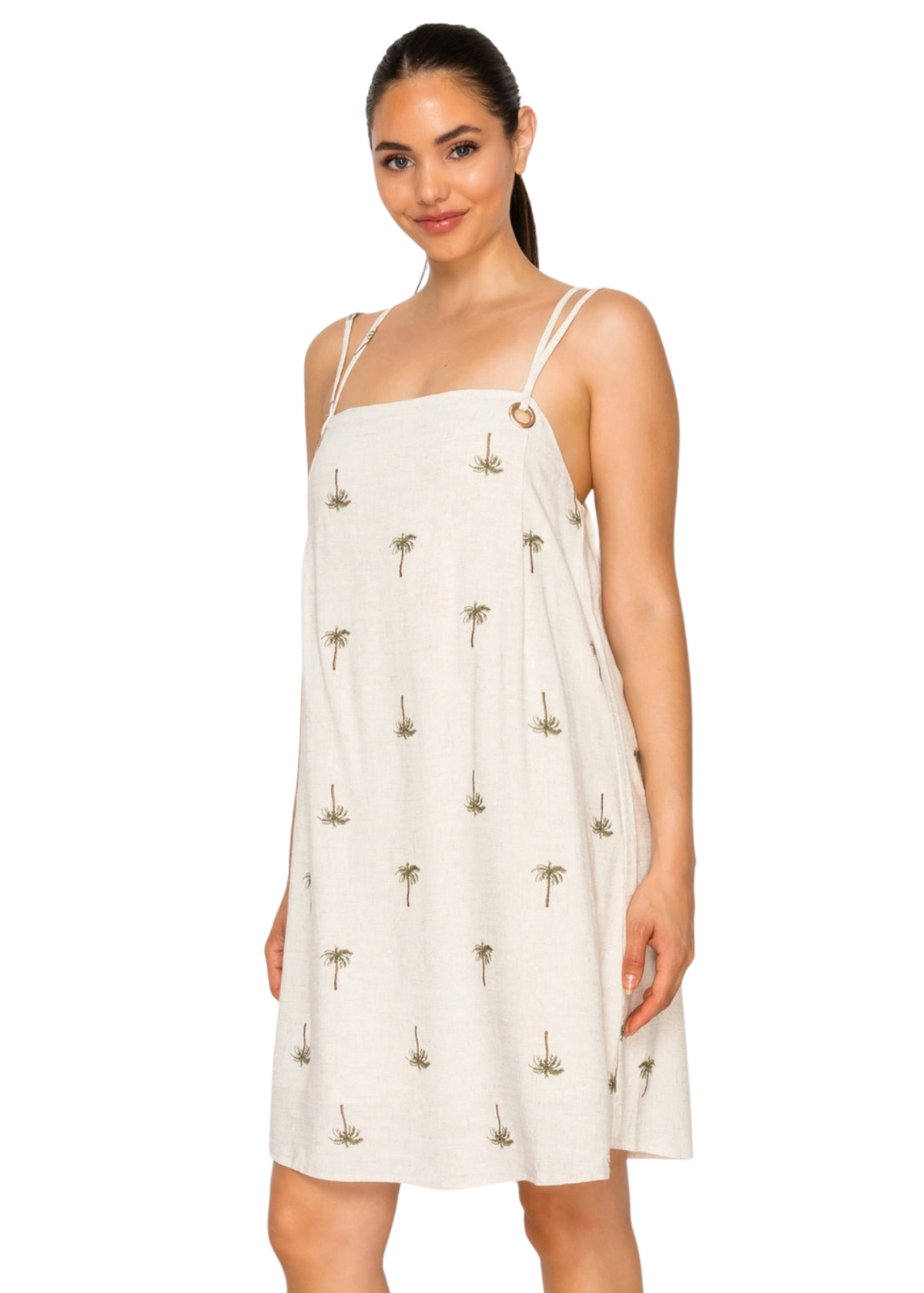 Drifting Palms Mini Dress