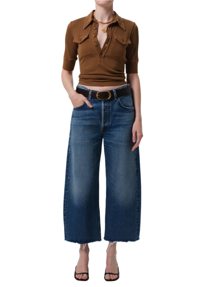 Ayla Raw Hem Crop