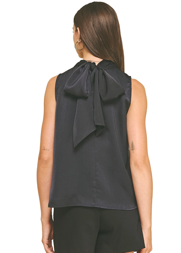 Twisted Detail Silky Top