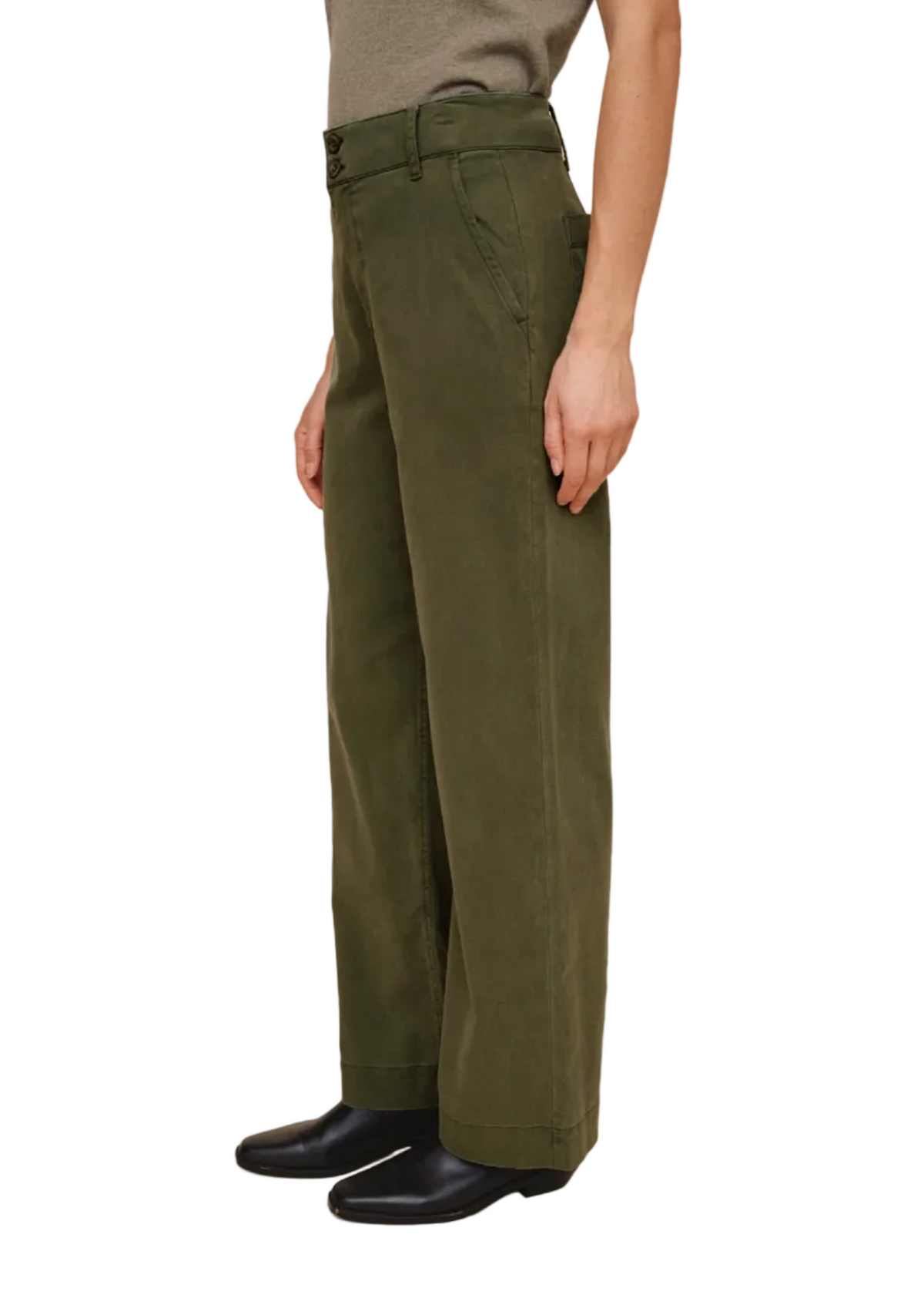 Smocked Waist Wide Leg Pant