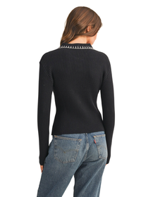 Collared Rib Sweater