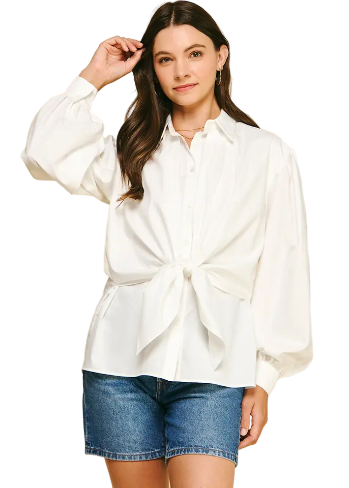 Front Tie Blouse
