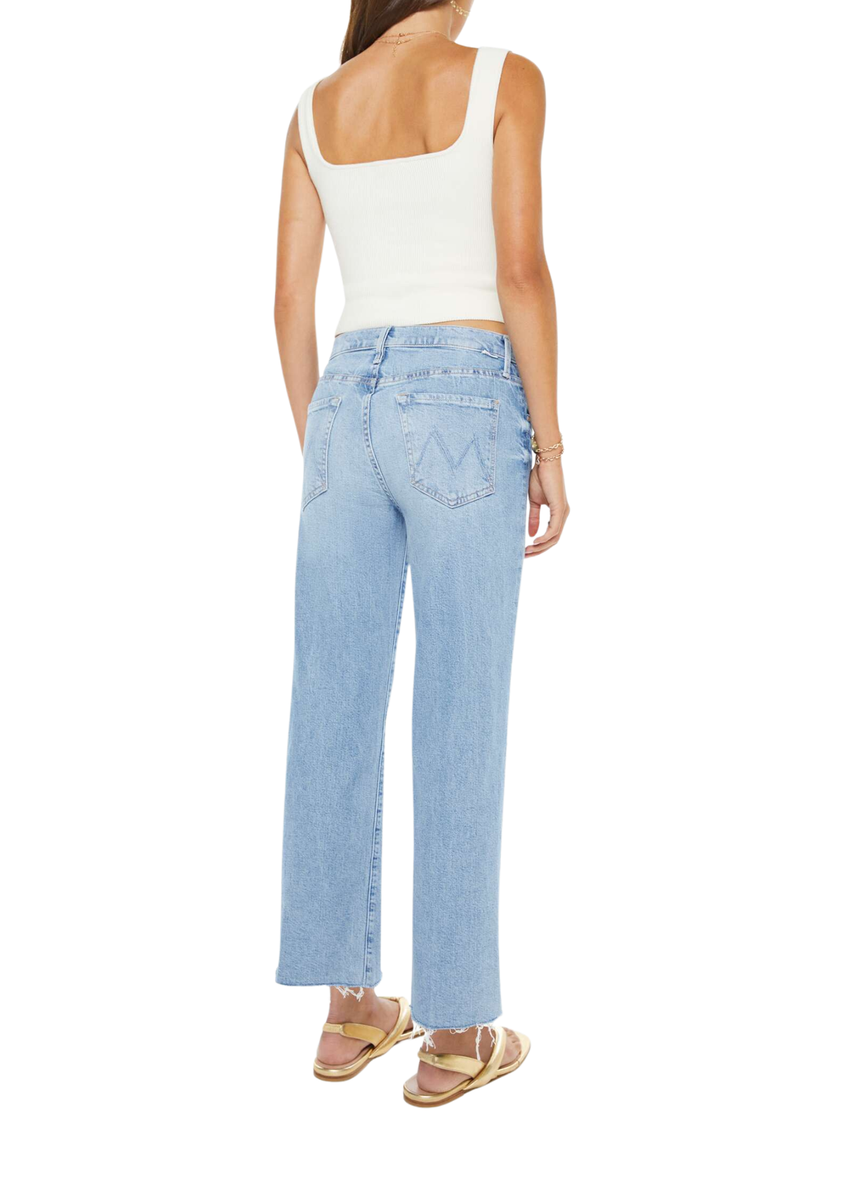 Mid Rise Rambler Zip Ankle Fray