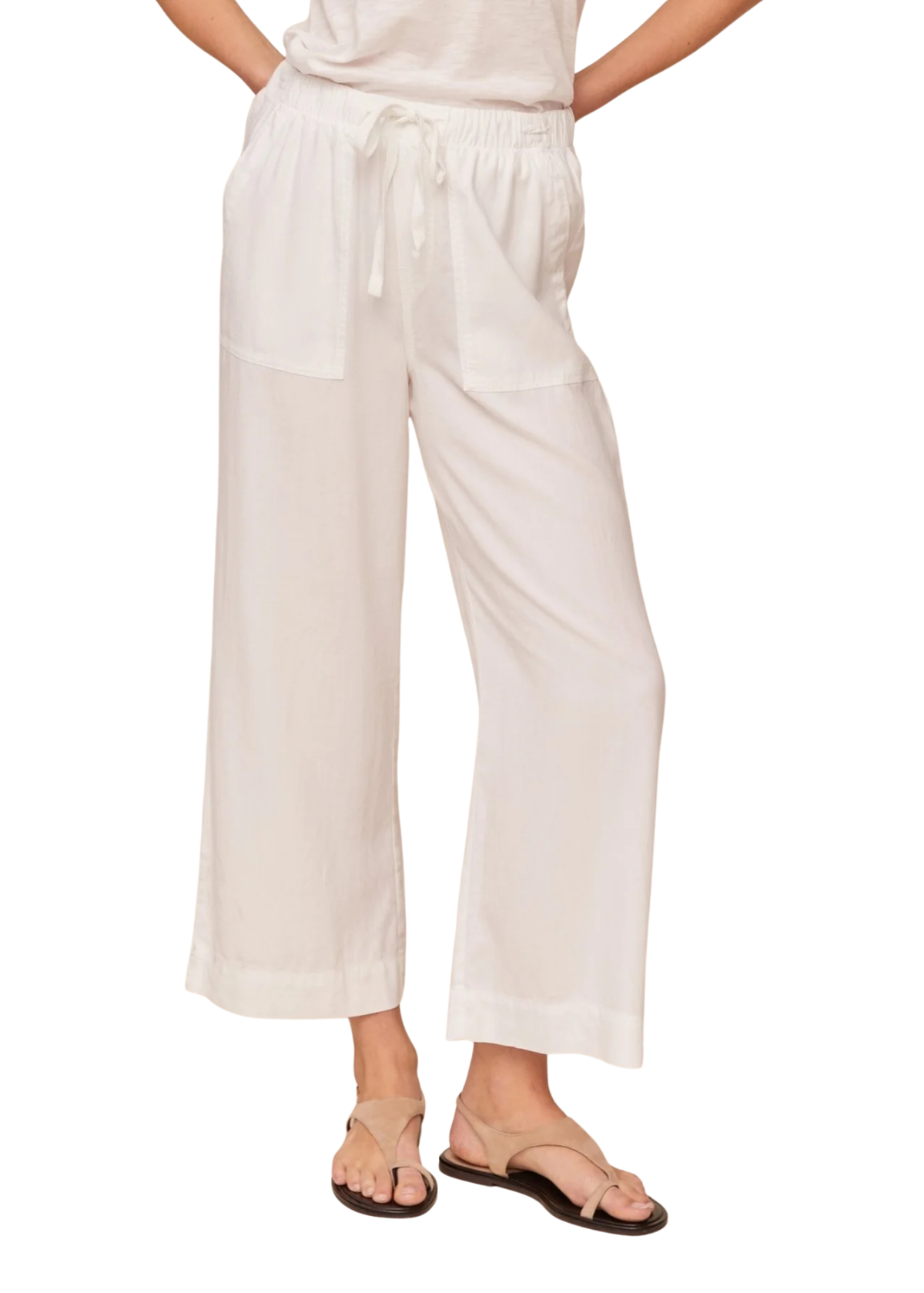 Easy Pocket Wide Leg Crop