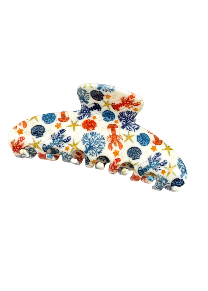 Coastal Sea Life Hair Claw Clip