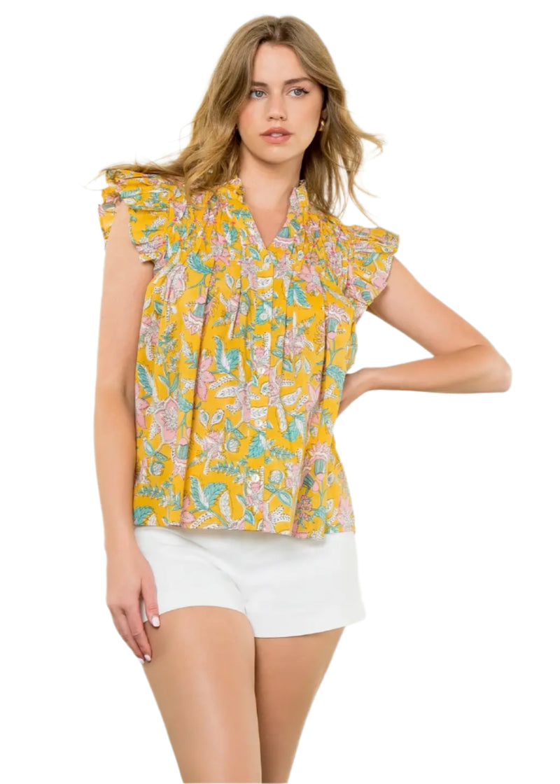 Flutter Short Sleeve Top