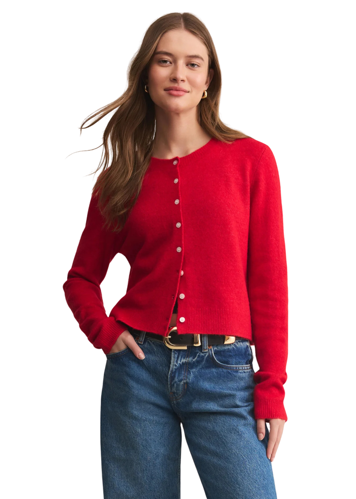 Medina Cardigan - Festive Red