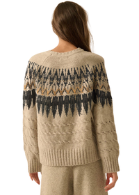 Cable Knit Raglan-Sleeve Sweater