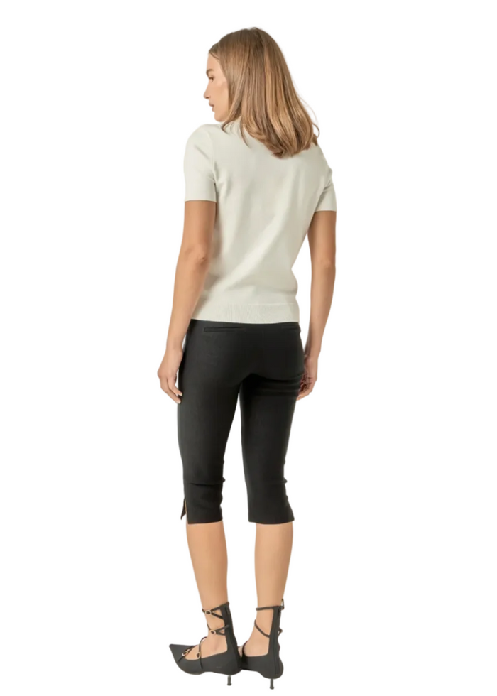 Side Slit Capri Pants
