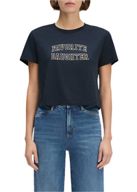 Favorite Daughter Cropped Collegiate Tee