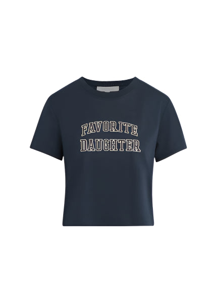 Favorite Daughter Cropped Collegiate Tee