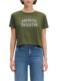 Favorite Daughter Cropped Collegiate Tee