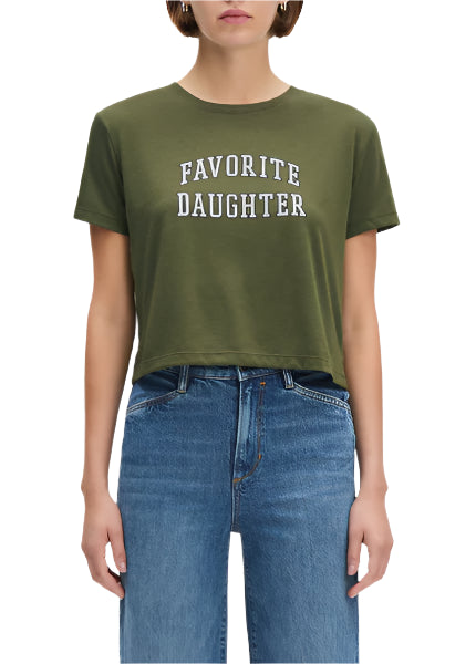 Favorite Daughter Cropped Collegiate Tee