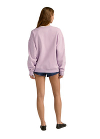 Collegiate Sweatshirt - Wisteria Musk w/ V