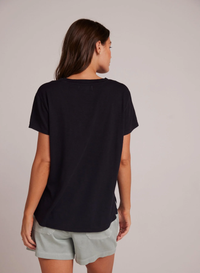 Side Slit V-Neck Tee