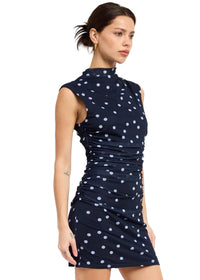 Taylor Polka Dot Mesh Mini Dress