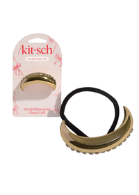 Holiday Metal Rhinestone Cloud Cuff - Medium