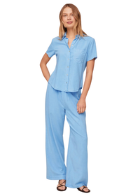 Short Sleeve Pocket Button Down