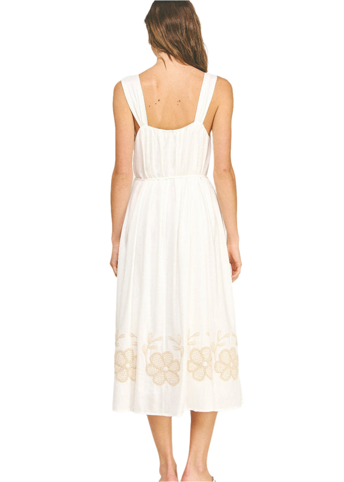 Flower Petal Long Dress