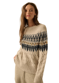 Cable Knit Raglan-Sleeve Sweater