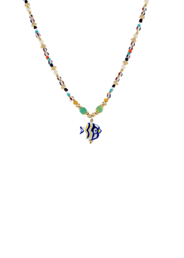 Fish Ceramic Bead Choker