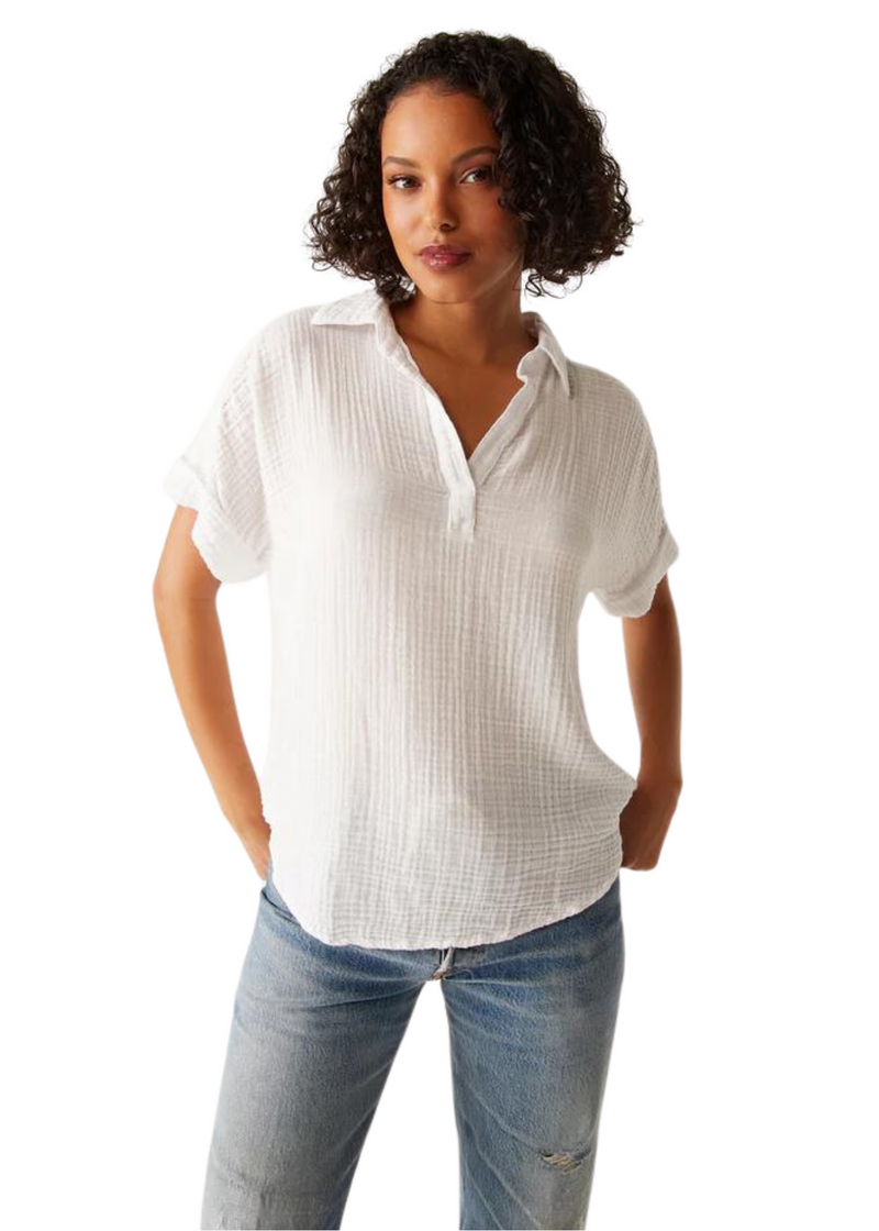 Gigi Popover Double Gauze Top