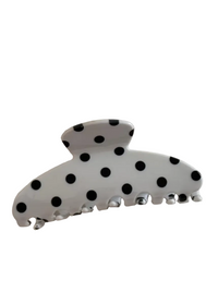 Stylish Polka Dots Large Acetate Hair Claw