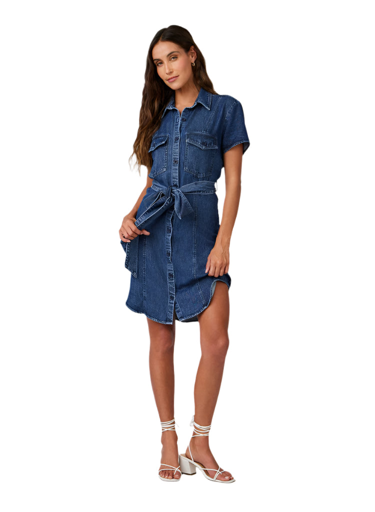 SS Seamed Shirt Dress