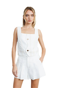 Yesika Scalloped Front Top
