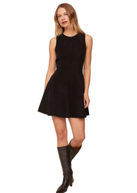 Sleeveless Seamed Fit & Flare Dress