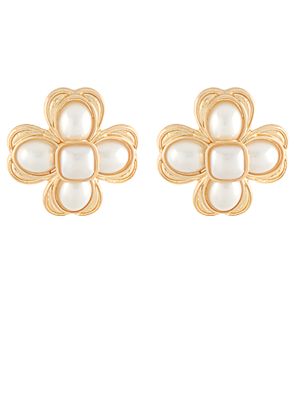 Flower Pearl Earrings