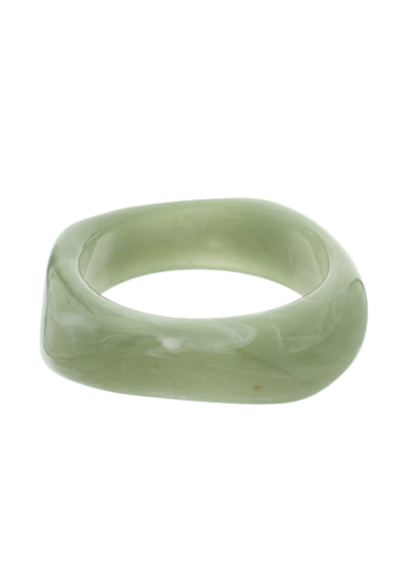 Angled Acrylic Bangle Bracelet