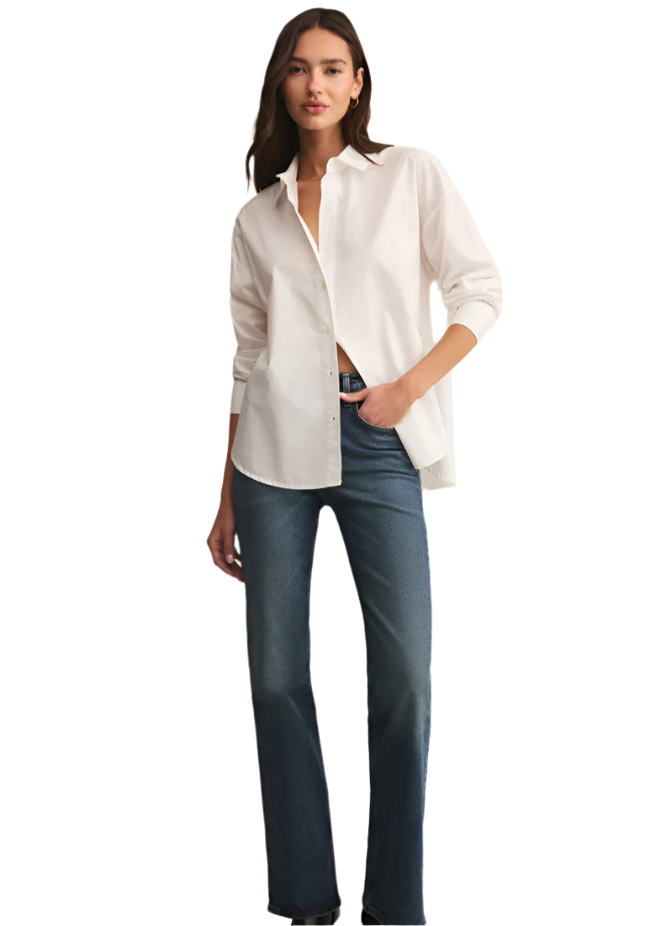 Elevated Poplin Button Up