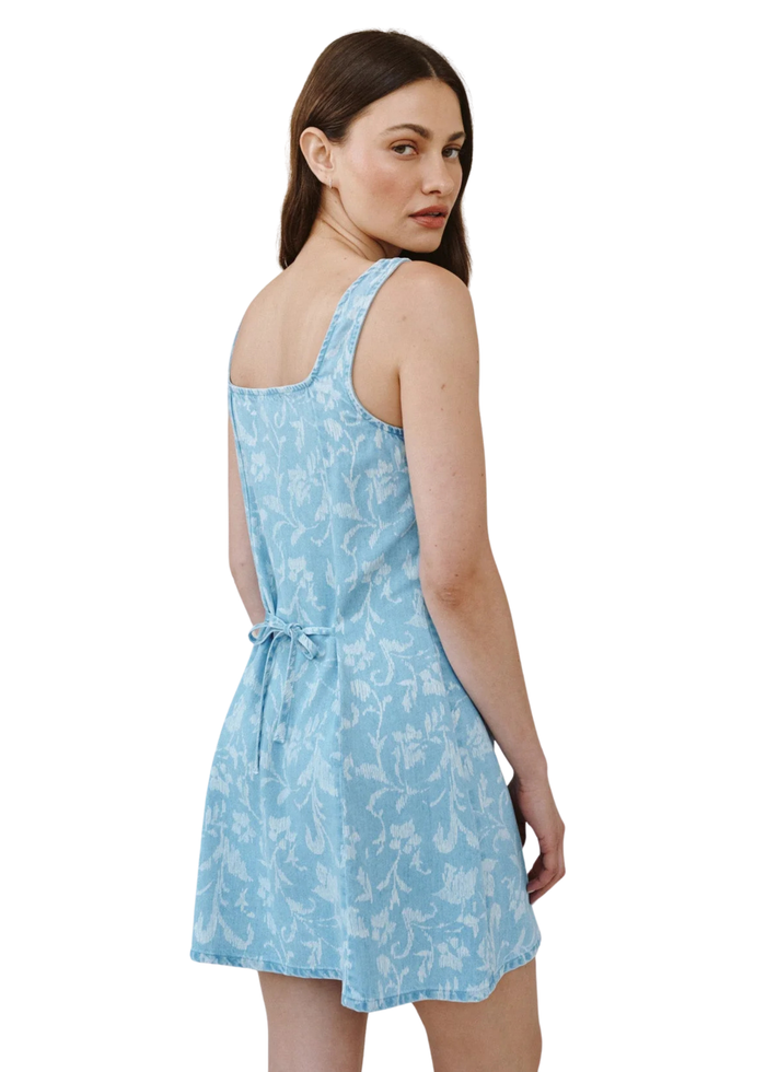 Sleeveless Button Front Fitted Dress