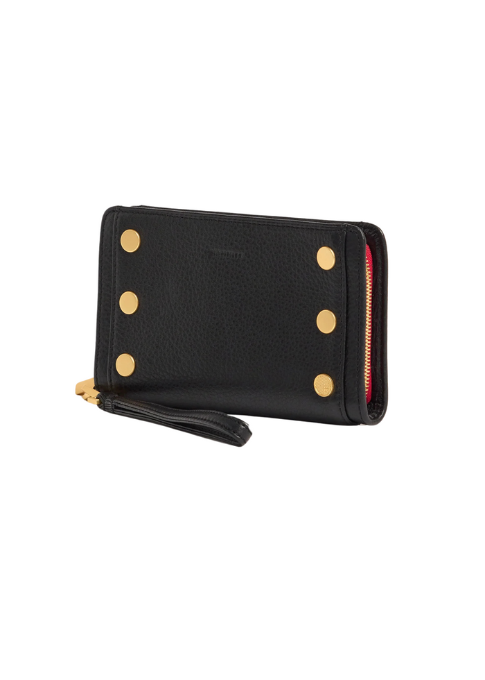 Bryant Wallet Black/brushed Gold Red Zip