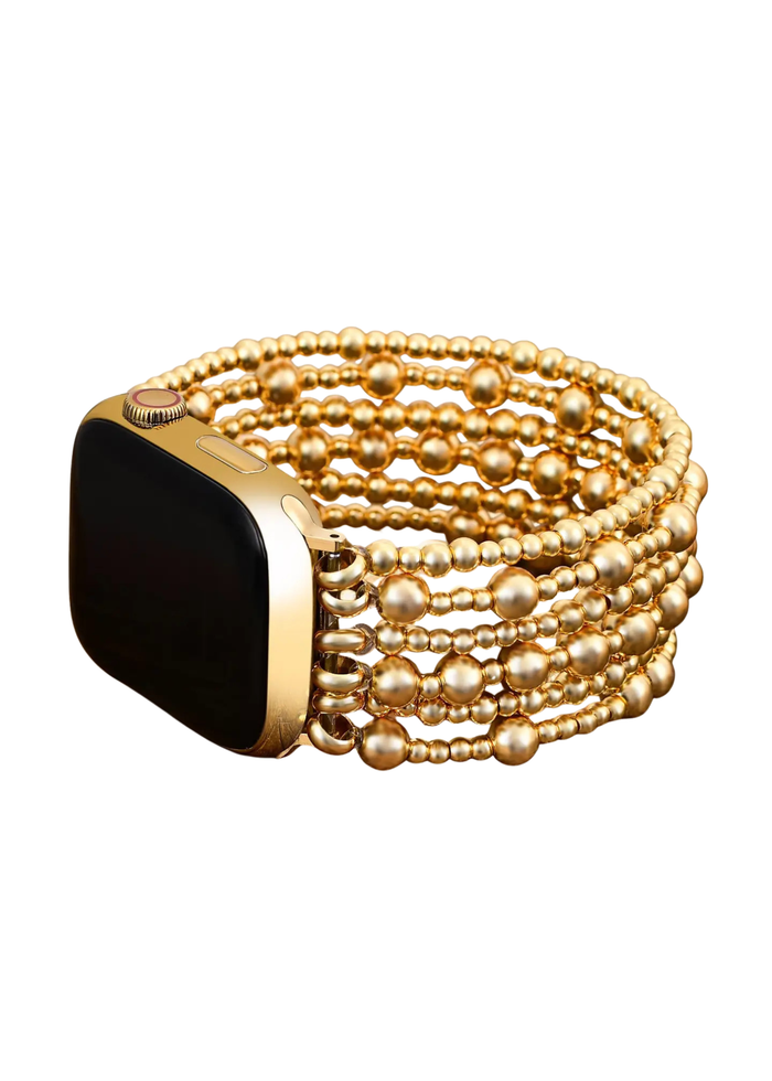 Golden Demure Stretch Apple Watch Strap
