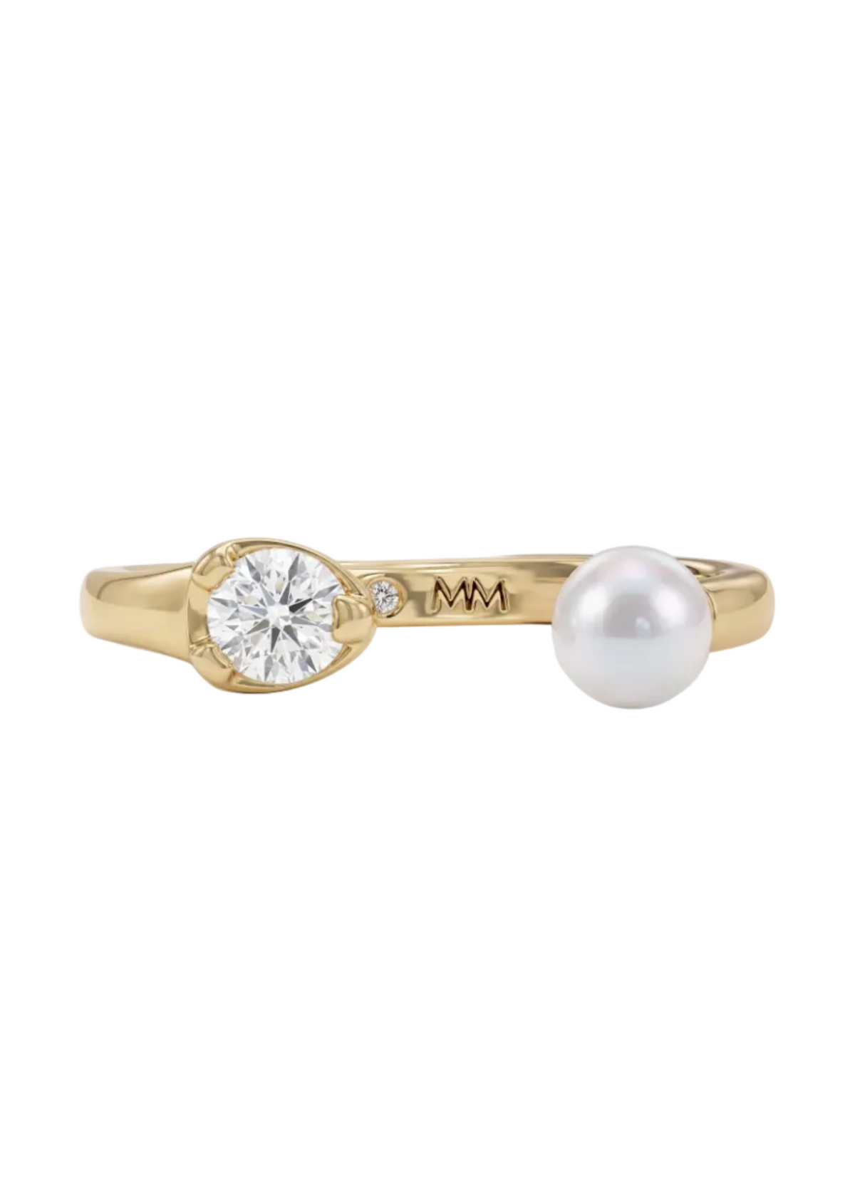 Perfect Pearl Open Ring
