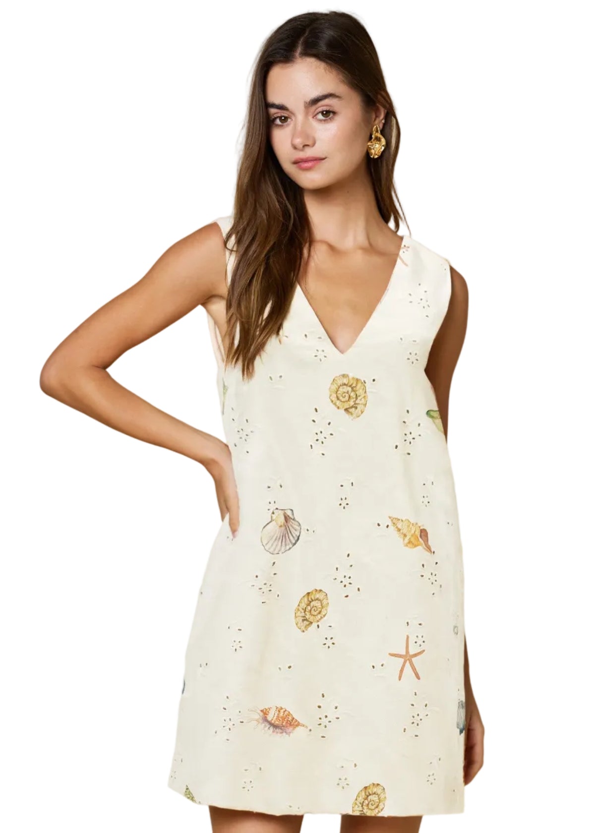 Toast to the Coast Sleeveless Shift Dress