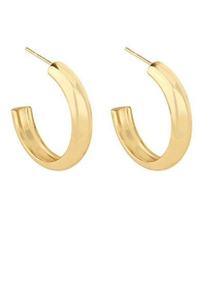 30mm Bold Stainless Steel Hoops