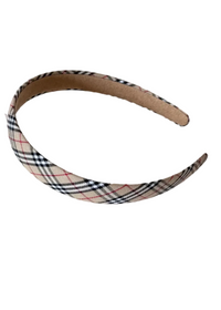 Vintage Plaid Non Slip Thin Headband