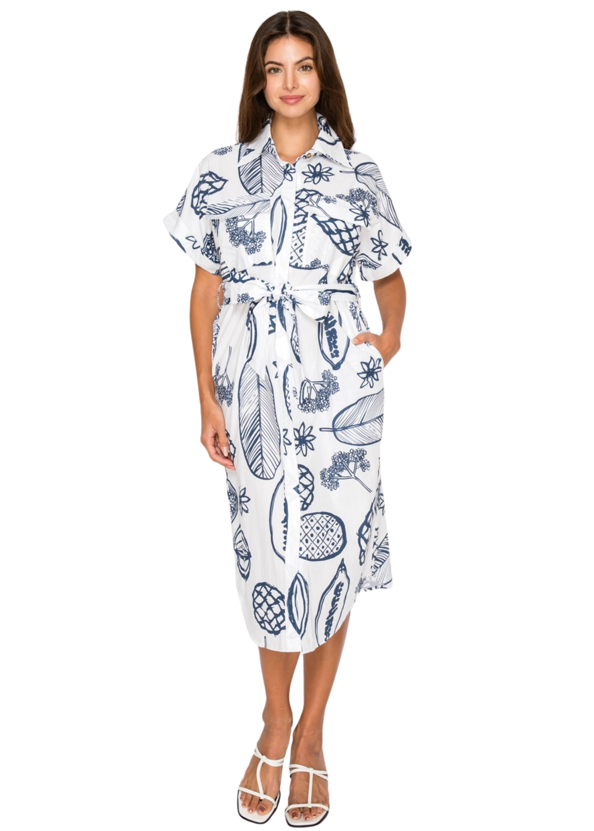 Fruit Delight Shirt Dress