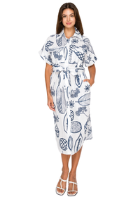 Fruit Delight Shirt Dress