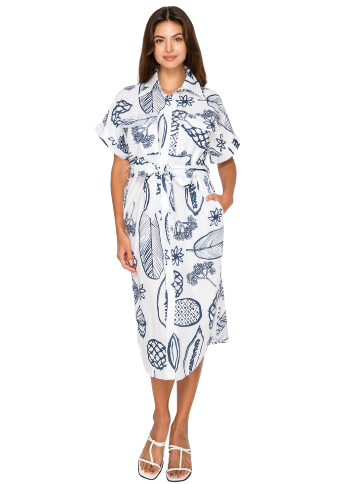 Fruit Delight Shirt Dress