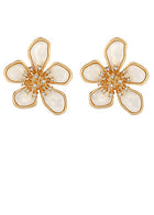 MOP Petal Flower Earrings
