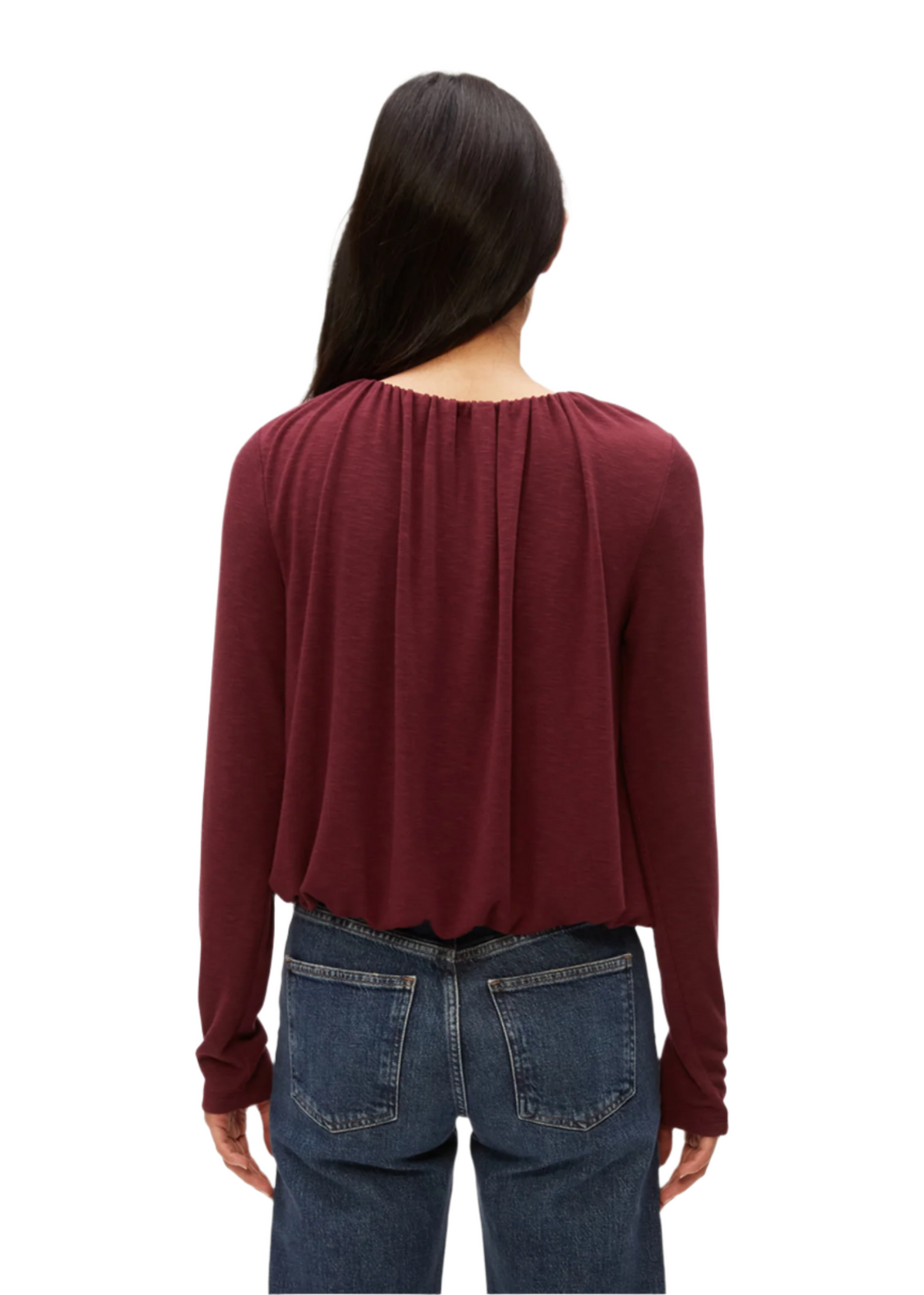 Sona Long Sleeve Bubble Top