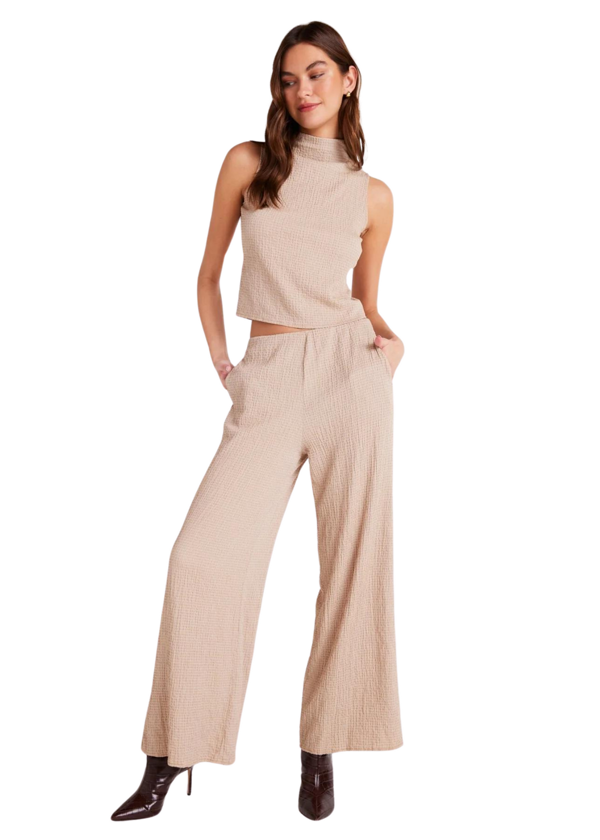 Clean Wide Leg Pant