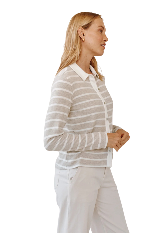 Contrast Placket Button Down