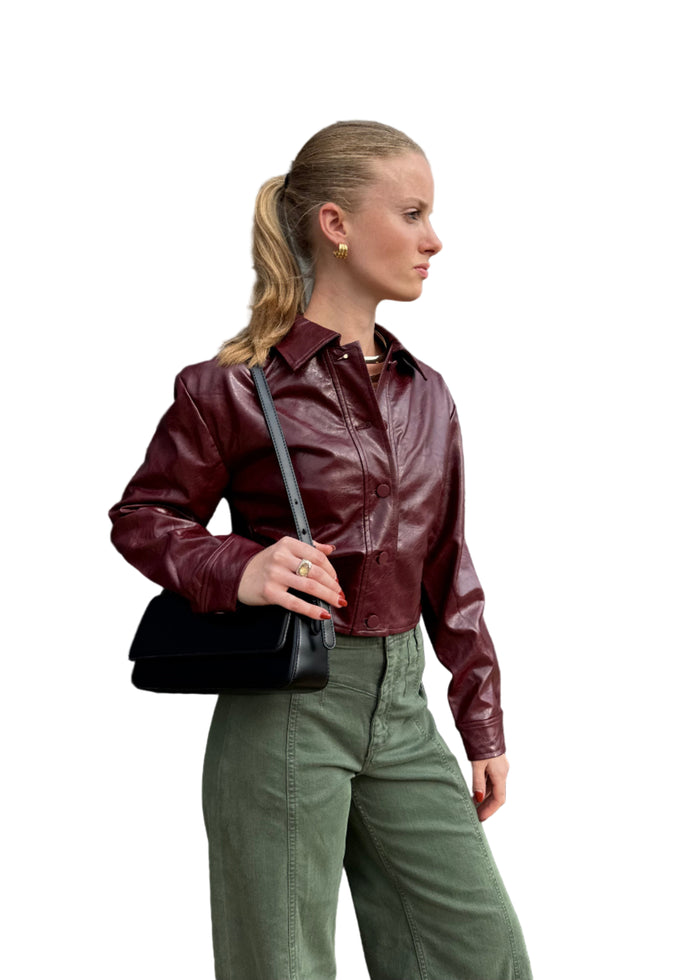 Caleb Faux Leather Jacket