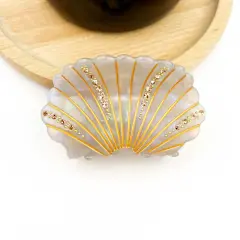 Crystal Shell Claw Clip