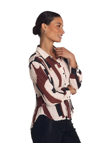 Pleated Button Down